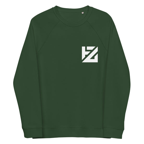 Unisex organic raglan sweatshirt (W) - Flozone